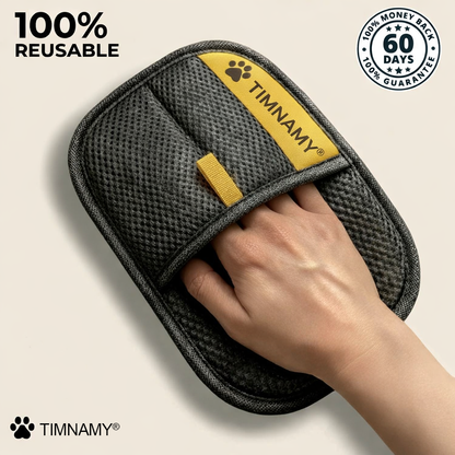TIMNAMY® Electrostatic Pet Hair Removal Glove – Lifts Embedded Fur in Seconds, Reusable & Washable, Works on Sofas, Clothes & Cars