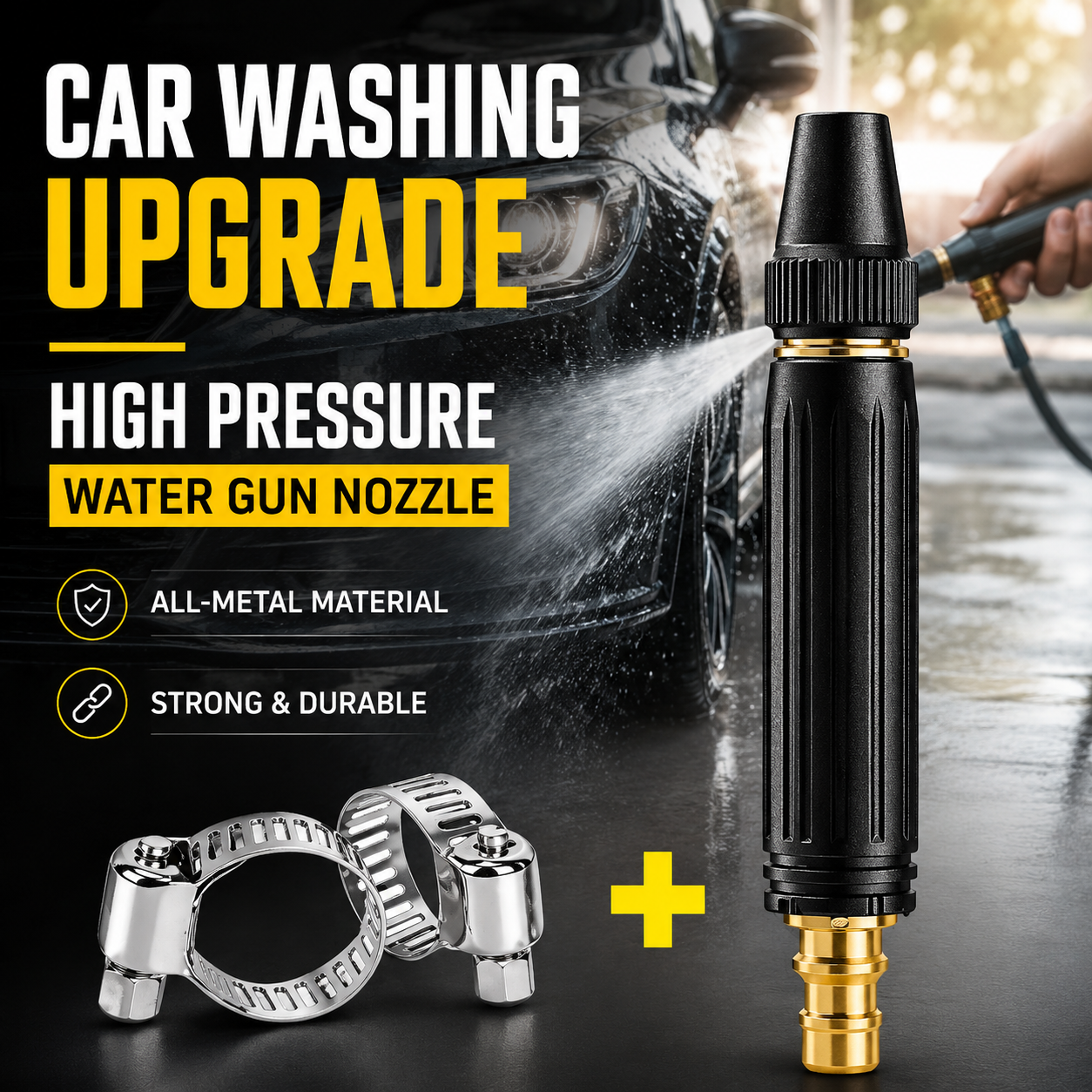 🚗LAST DAY 50% OFF TIMNAMY®Powerful High-Pressure Home Car Wash & Garden Sprayer✨✨2