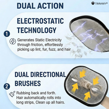 TIMNAMY® Electrostatic Pet Hair Removal Glove – Lifts Embedded Fur in Seconds, Reusable & Washable, Works on Sofas, Clothes & Cars