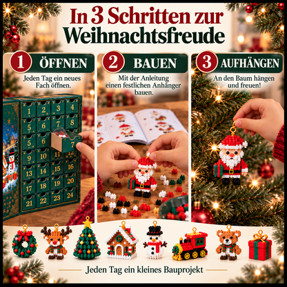 🎅 Nur heute 30 % Rabatt ✨ Weihnachts-Adventskalender mit Bausteinen – 24 Überraschungen für die Familie