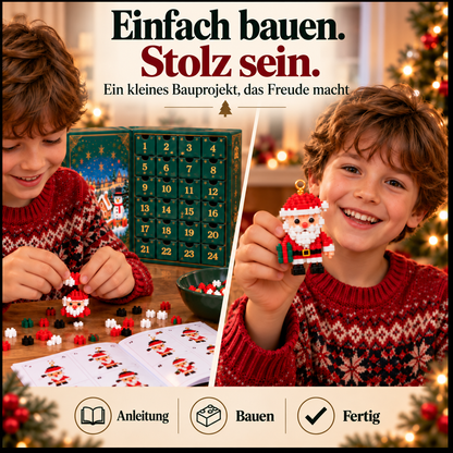 🎅 Nur heute 30 % Rabatt ✨ Weihnachts-Adventskalender mit Bausteinen – 24 Überraschungen für die Familie