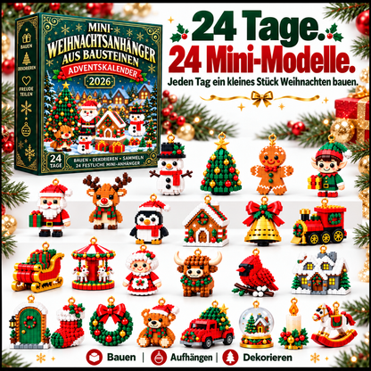 🎅 Nur heute 30 % Rabatt ✨ Weihnachts-Adventskalender mit Bausteinen – 24 Überraschungen für die Familie