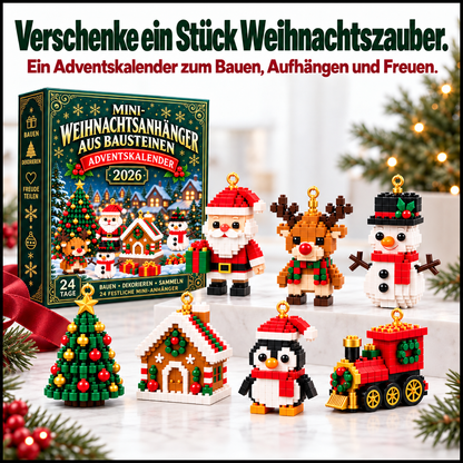🎅 Nur heute 30 % Rabatt ✨ Weihnachts-Adventskalender mit Bausteinen – 24 Überraschungen für die Familie